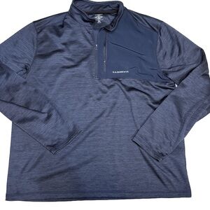G.H. Bass 1/4 zip pullover lightweight jacket xl